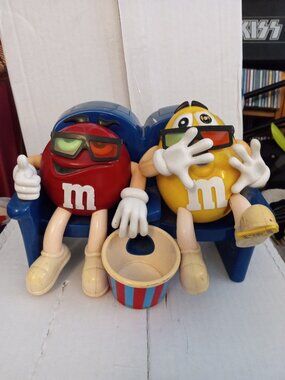 M & M collectibles Red & Yellow "At The Movies" dispenser